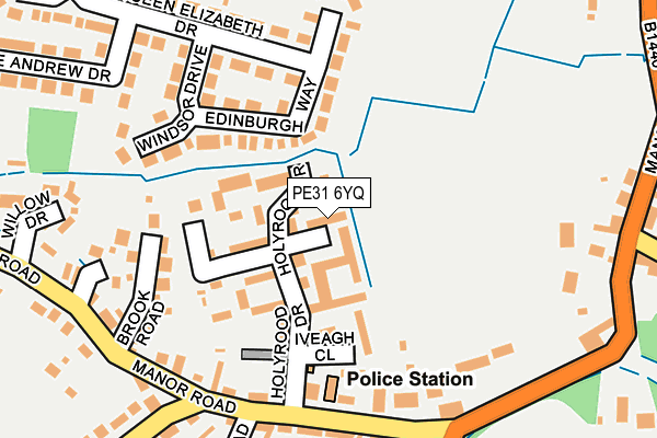PE31 6YQ map - OS OpenMap – Local (Ordnance Survey)