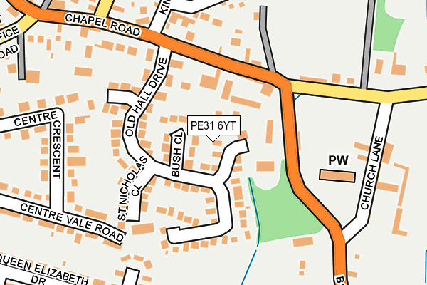 PE31 6YT map - OS OpenMap – Local (Ordnance Survey) PE31 6YT map - OS OpenMap – Local (Ordnance Survey)