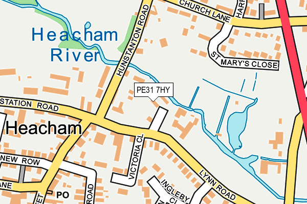 PE31 7HY map - OS OpenMap – Local (Ordnance Survey) PE31 7HY map - OS OpenMap – Local (Ordnance Survey)