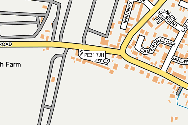 PE31 7JH map - OS OpenMap – Local (Ordnance Survey) PE31 7JH map - OS OpenMap – Local (Ordnance Survey)