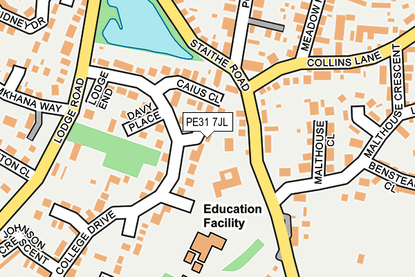 PE31 7JL map - OS OpenMap – Local (Ordnance Survey) PE31 7JL map - OS OpenMap – Local (Ordnance Survey)
