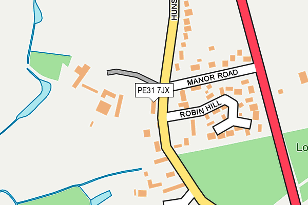 PE31 7JX map - OS OpenMap – Local (Ordnance Survey) PE31 7JX map - OS OpenMap – Local (Ordnance Survey)