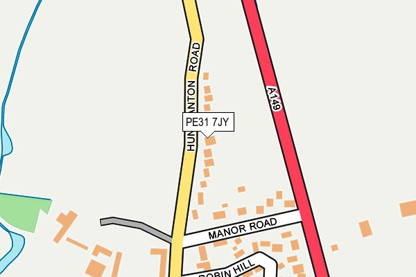 PE31 7JY map - OS OpenMap – Local (Ordnance Survey) PE31 7JY map - OS OpenMap – Local (Ordnance Survey)