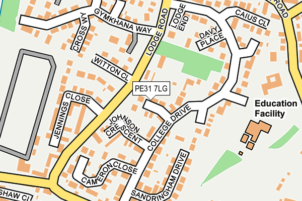PE31 7LG map - OS OpenMap – Local (Ordnance Survey) PE31 7LG map - OS OpenMap – Local (Ordnance Survey)