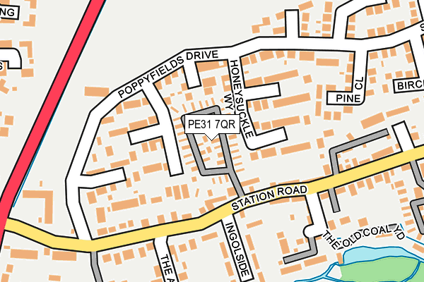 PE31 7QR map - OS OpenMap – Local (Ordnance Survey) PE31 7QR map - OS OpenMap – Local (Ordnance Survey)