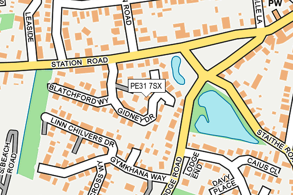 PE31 7SX map - OS OpenMap – Local (Ordnance Survey) PE31 7SX map - OS OpenMap – Local (Ordnance Survey)