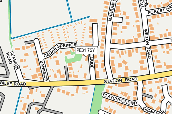 PE31 7SY map - OS OpenMap – Local (Ordnance Survey) PE31 7SY map - OS OpenMap – Local (Ordnance Survey)