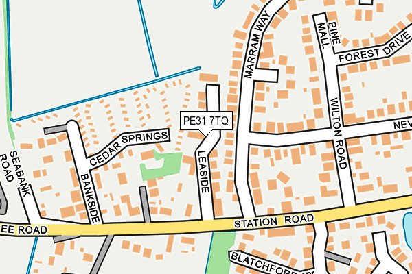 PE31 7TQ map - OS OpenMap – Local (Ordnance Survey) PE31 7TQ map - OS OpenMap – Local (Ordnance Survey)