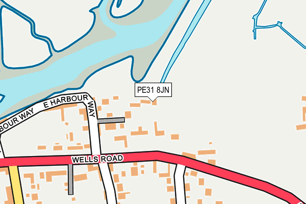 PE31 8JN map - OS OpenMap – Local (Ordnance Survey) PE31 8JN map - OS OpenMap – Local (Ordnance Survey)