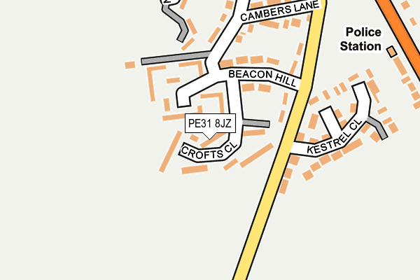 PE31 8JZ map - OS OpenMap – Local (Ordnance Survey) PE31 8JZ map - OS OpenMap – Local (Ordnance Survey)