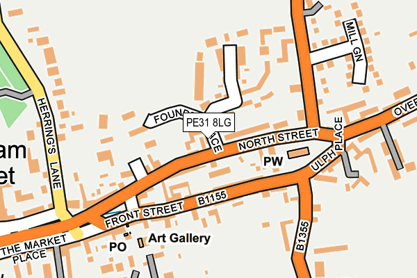PE31 8LG map - OS OpenMap – Local (Ordnance Survey) PE31 8LG map - OS OpenMap – Local (Ordnance Survey)