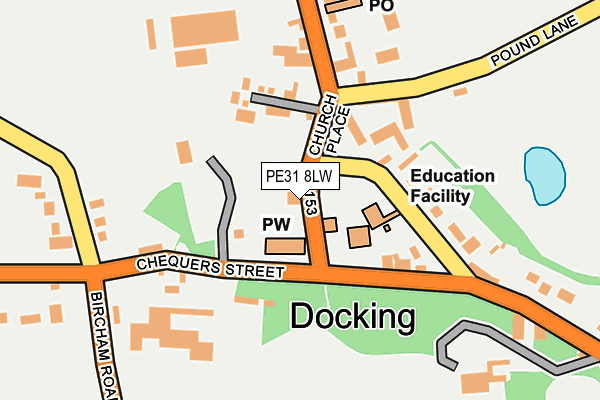 PE31 8LW map - OS OpenMap – Local (Ordnance Survey) PE31 8LW map - OS OpenMap – Local (Ordnance Survey)