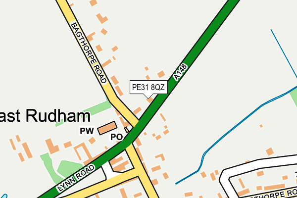 PE31 8QZ map - OS OpenMap – Local (Ordnance Survey)