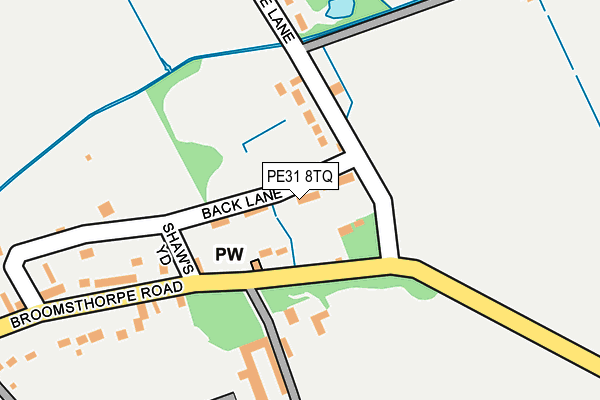 PE31 8TQ map - OS OpenMap – Local (Ordnance Survey) PE31 8TQ map - OS OpenMap – Local (Ordnance Survey)