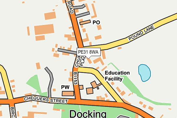 PE31 8WA map - OS OpenMap – Local (Ordnance Survey) PE31 8WA map - OS OpenMap – Local (Ordnance Survey)