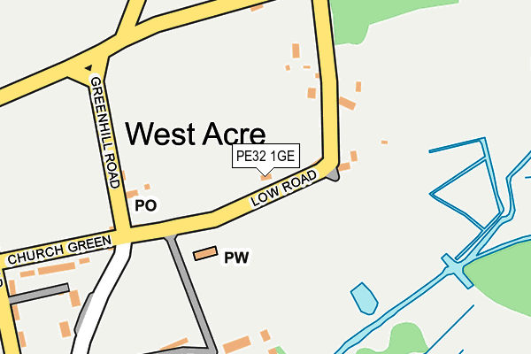 PE32 1GE map - OS OpenMap – Local (Ordnance Survey) PE32 1GE map - OS OpenMap – Local (Ordnance Survey)