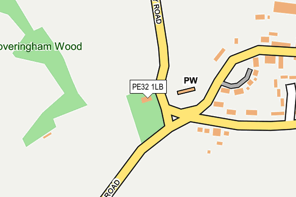 PE32 1LB map - OS OpenMap – Local (Ordnance Survey) PE32 1LB map - OS OpenMap – Local (Ordnance Survey)