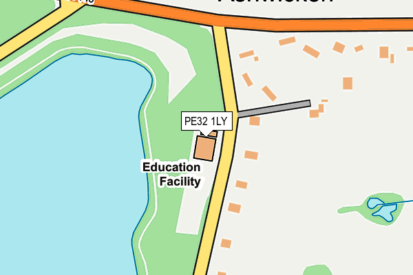 PE32 1LY map - OS OpenMap – Local (Ordnance Survey) PE32 1LY map - OS OpenMap – Local (Ordnance Survey)