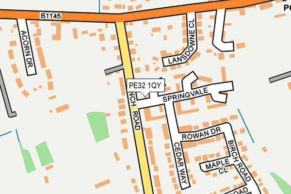 PE32 1QY map - OS OpenMap – Local (Ordnance Survey) PE32 1QY map - OS OpenMap – Local (Ordnance Survey)