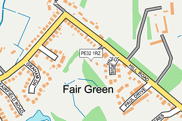 PE32 1RZ map - OS OpenMap – Local (Ordnance Survey) PE32 1RZ map - OS OpenMap – Local (Ordnance Survey)
