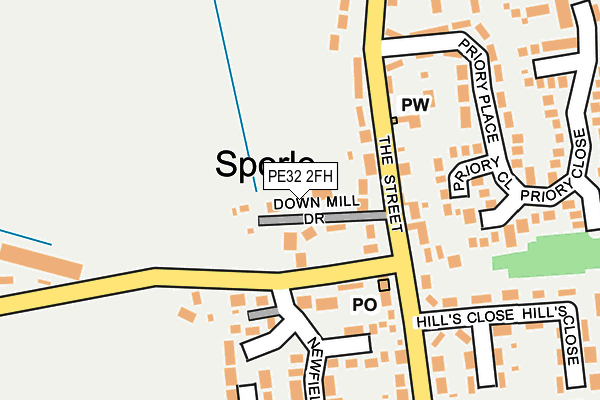 PE32 2FH map - OS OpenMap – Local (Ordnance Survey) PE32 2FH map - OS OpenMap – Local (Ordnance Survey)