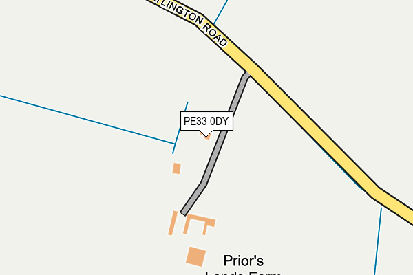 PE33 0DY map - OS OpenMap – Local (Ordnance Survey) PE33 0DY map - OS OpenMap – Local (Ordnance Survey)