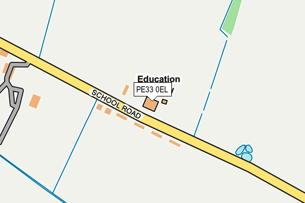 PE33 0EL map - OS OpenMap – Local (Ordnance Survey) PE33 0EL map - OS OpenMap – Local (Ordnance Survey)
