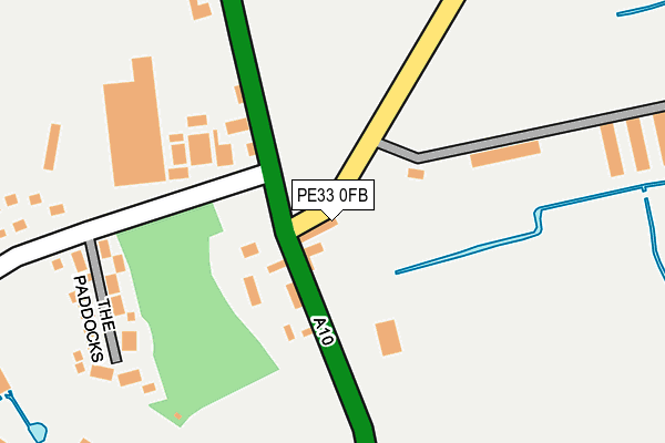 PE33 0FB map - OS OpenMap – Local (Ordnance Survey) PE33 0FB map - OS OpenMap – Local (Ordnance Survey)