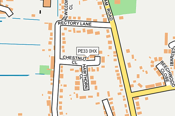 PE33 0HX map - OS OpenMap – Local (Ordnance Survey) PE33 0HX map - OS OpenMap – Local (Ordnance Survey)