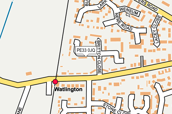 PE33 0JQ map - OS OpenMap – Local (Ordnance Survey) PE33 0JQ map - OS OpenMap – Local (Ordnance Survey)