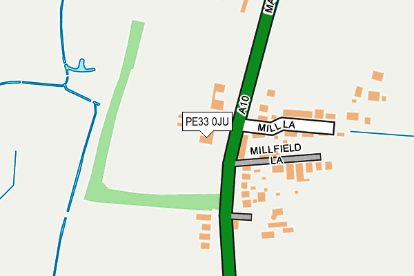 PE33 0JU map - OS OpenMap – Local (Ordnance Survey) PE33 0JU map - OS OpenMap – Local (Ordnance Survey)
