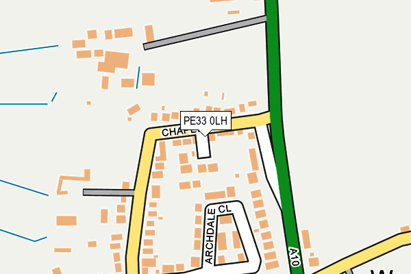 PE33 0LH map - OS OpenMap – Local (Ordnance Survey) PE33 0LH map - OS OpenMap – Local (Ordnance Survey)