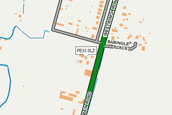 PE33 0LZ map - OS OpenMap – Local (Ordnance Survey) PE33 0LZ map - OS OpenMap – Local (Ordnance Survey)