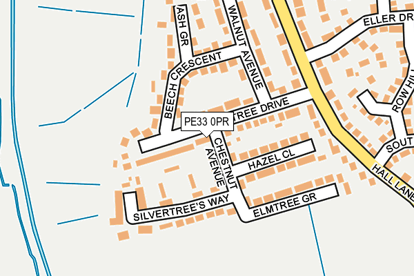 PE33 0PR map - OS OpenMap – Local (Ordnance Survey) PE33 0PR map - OS OpenMap – Local (Ordnance Survey)