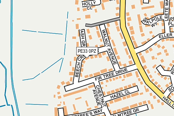 PE33 0PZ map - OS OpenMap – Local (Ordnance Survey) PE33 0PZ map - OS OpenMap – Local (Ordnance Survey)
