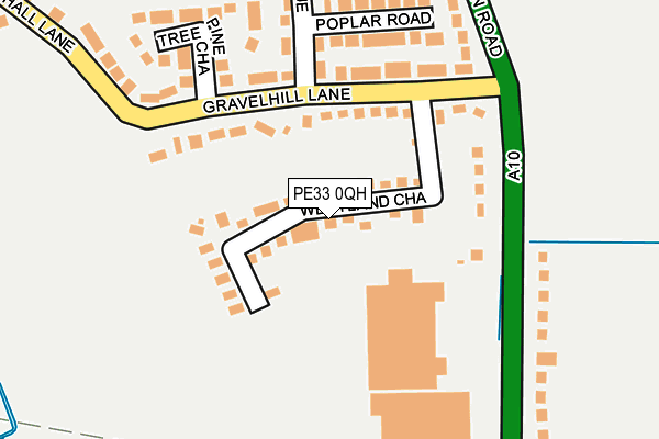 PE33 0QH map - OS OpenMap – Local (Ordnance Survey) PE33 0QH map - OS OpenMap – Local (Ordnance Survey)