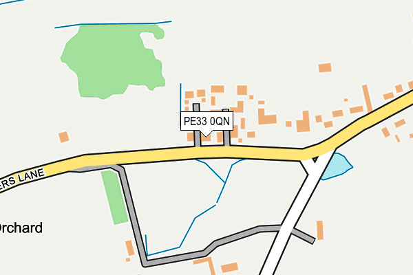 PE33 0QN map - OS OpenMap – Local (Ordnance Survey) PE33 0QN map - OS OpenMap – Local (Ordnance Survey)