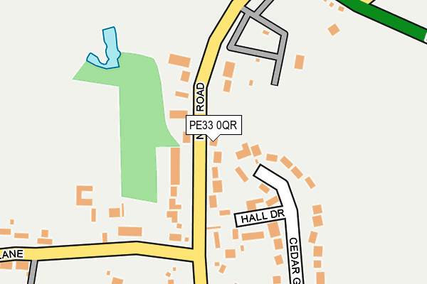 PE33 0QR map - OS OpenMap – Local (Ordnance Survey) PE33 0QR map - OS OpenMap – Local (Ordnance Survey)