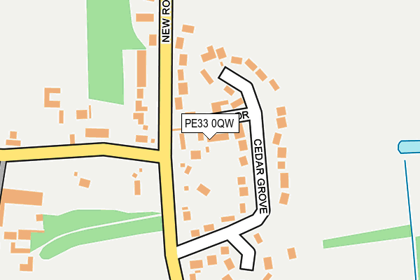 PE33 0QW map - OS OpenMap – Local (Ordnance Survey) PE33 0QW map - OS OpenMap – Local (Ordnance Survey)