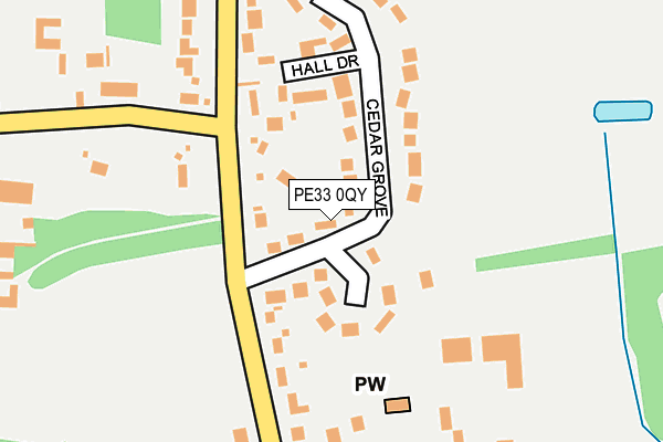 PE33 0QY map - OS OpenMap – Local (Ordnance Survey) PE33 0QY map - OS OpenMap – Local (Ordnance Survey)