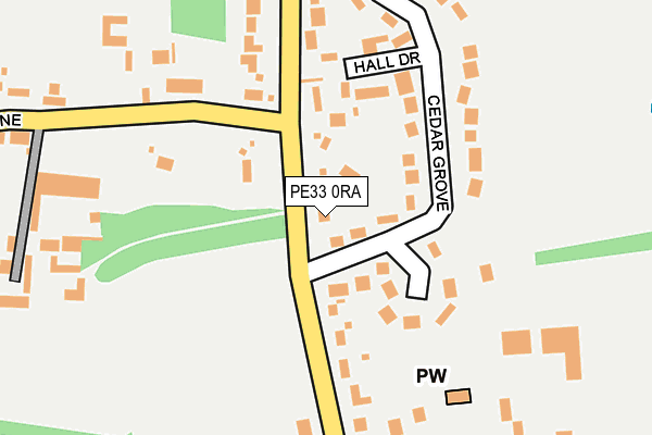 PE33 0RA map - OS OpenMap – Local (Ordnance Survey) PE33 0RA map - OS OpenMap – Local (Ordnance Survey)