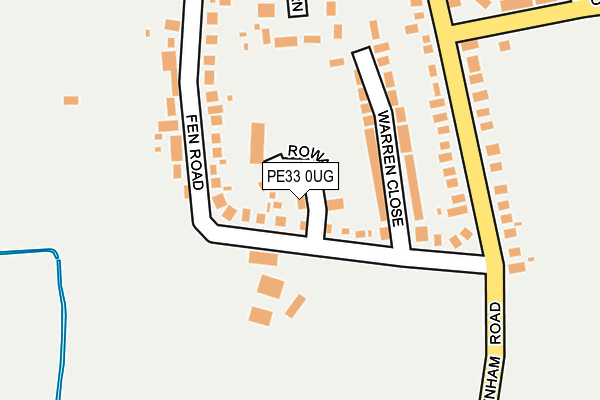 PE33 0UG map - OS OpenMap – Local (Ordnance Survey) PE33 0UG map - OS OpenMap – Local (Ordnance Survey)