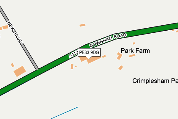 PE33 9DG map - OS OpenMap – Local (Ordnance Survey) PE33 9DG map - OS OpenMap – Local (Ordnance Survey)