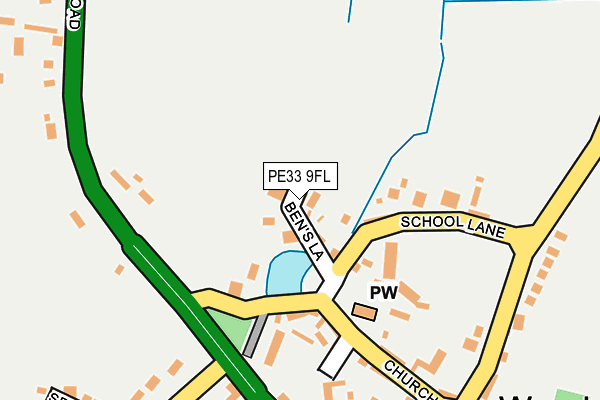 PE33 9FL map - OS OpenMap – Local (Ordnance Survey)