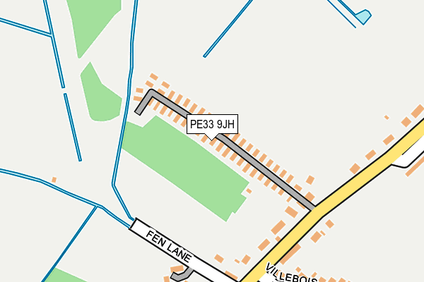 PE33 9JH map - OS OpenMap – Local (Ordnance Survey) PE33 9JH map - OS OpenMap – Local (Ordnance Survey)