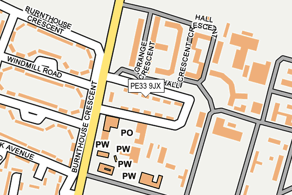 PE33 9JX map - OS OpenMap – Local (Ordnance Survey) PE33 9JX map - OS OpenMap – Local (Ordnance Survey)