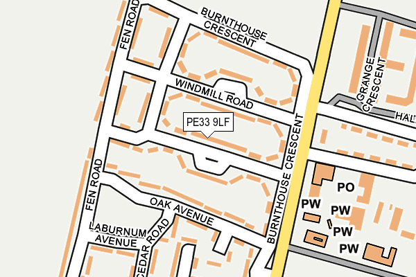 PE33 9LF map - OS OpenMap – Local (Ordnance Survey) PE33 9LF map - OS OpenMap – Local (Ordnance Survey)