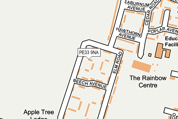 PE33 9NA map - OS OpenMap – Local (Ordnance Survey) PE33 9NA map - OS OpenMap – Local (Ordnance Survey)