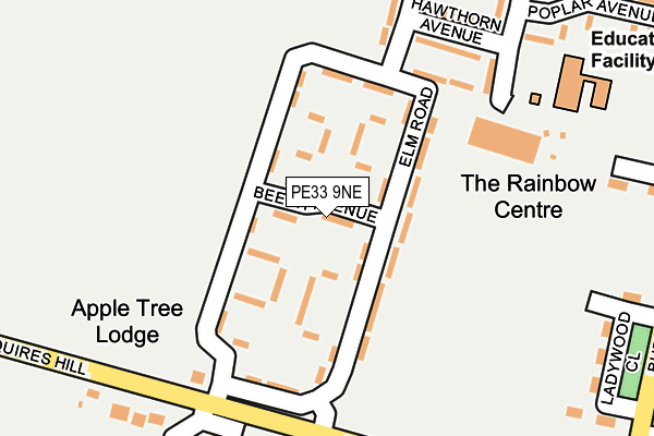 PE33 9NE map - OS OpenMap – Local (Ordnance Survey) PE33 9NE map - OS OpenMap – Local (Ordnance Survey)