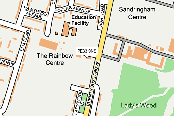 PE33 9NS map - OS OpenMap – Local (Ordnance Survey) PE33 9NS map - OS OpenMap – Local (Ordnance Survey)